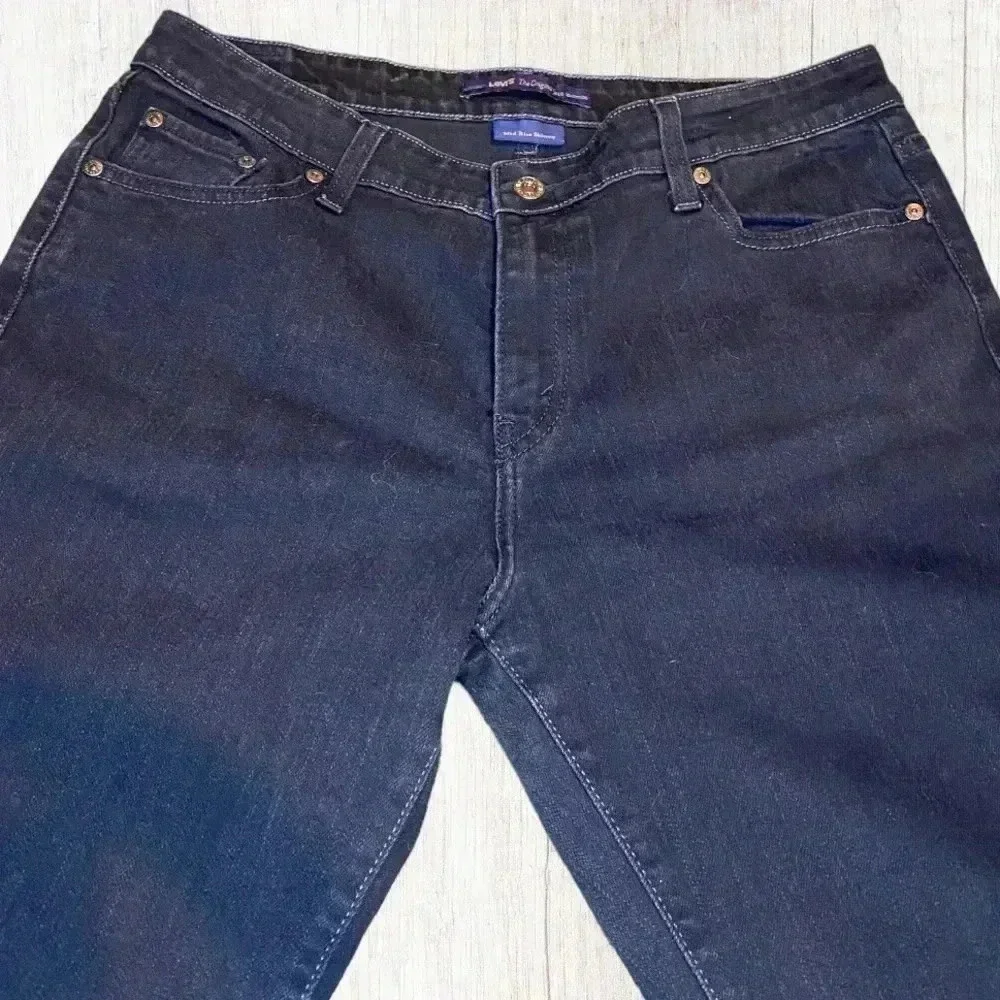 Women’s Levi Strauss Black Mid Rise Skinny Jeans Black Tab - Picture 1 of 7